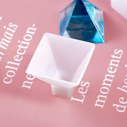 Transparent Pyramid Silicone Mould DIY Resin Decorative Craft Jewelry Making Mold Resin Molds For Jewelry New Arrival
