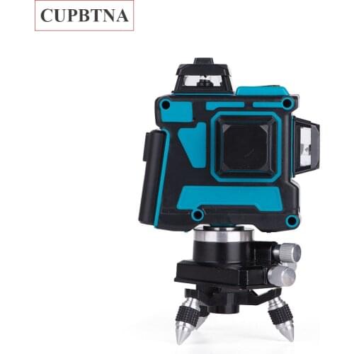 Green Light And Blue Light Automatic Leveling 3d Precision High-intensity Light 12-line Laser Level Wall Sticking Instrument