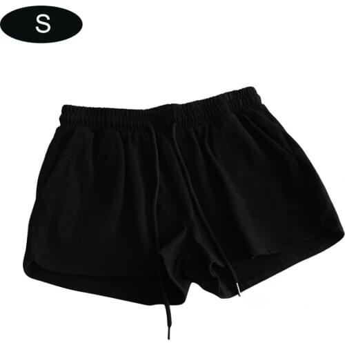 Lace Up Casual Summer Shorts Women Simple Elastic Slim Straight Shorts Ladies Fashion Beach High Waist Black White Shorts Female