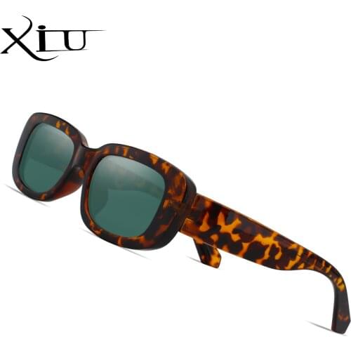 XIU Sunglasses Brand Design Men Women Square Shades Sun glasses for Woman Vintage Fashion Glasses Eyewear UV400