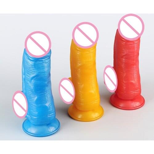 Super Thick Huge Dildo Soft Sucker Dick Anal Expansion Realistic Big Penis Stimulator Masturbate Sex Toys for Unisex