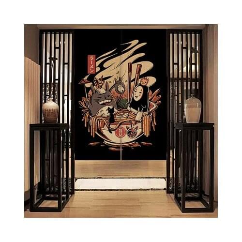 Japanese style Fabric curtain kitchen bedroom Window Noren door livingroom hotel cafe door curtain