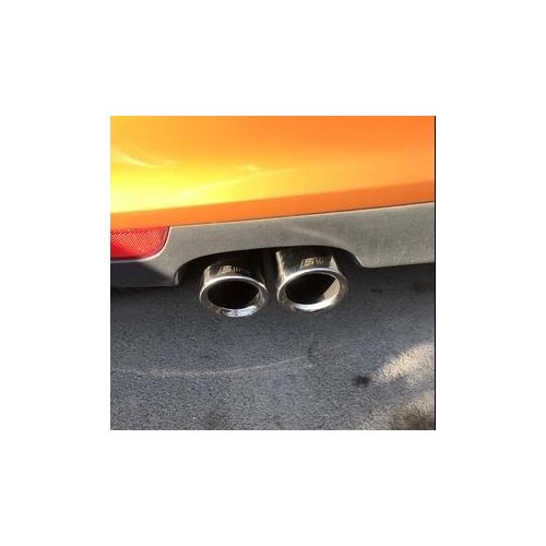 Higher star stainless steel 2pcs car Exhaust Pipe Tail Pipe Muffler Decorative tail for Audi Q3,Q5,A1,A3,A4L,TT