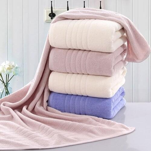 Soft Pure Cotton Absorbent Bath Towels for Adults Home 70*140 Thicking Bathroom Towels Beach Towel Fast Absorption