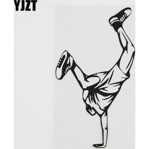 YJZT 9.3CMX16.5CM Parkour Freerunning Extreme Sport Decal Vinyl Car Sticker Black/Silver 8A-0357