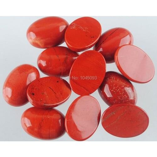 YOWOST Free Shipping Natural Red River Jaspers Gem Stone Oval Cabochon CAB No Hole Jewelry 13x18x6MM 20pcs/lot QU3016