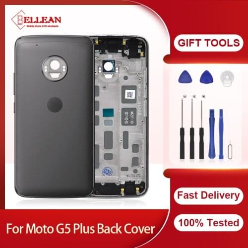 Dinamico Back Battery Cover Housing For Motorola G5 Plus Rear Case Replacement For Moto G5 Plus Battery Cover Back