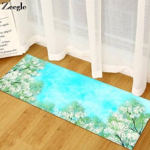 Zeegle Rug for Living Room Long Rectangle Kitchen Carpet Home Door Entrance Mat Non-Slip Kitchen Mat Washable Kids Room Area Rug