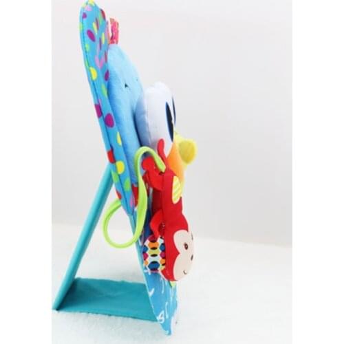 Cartoon Style Three-dimensional Tummy Time Mirror Development Baby Toy Newborn Essential Great Shower Gift for Kids Boys D5QA