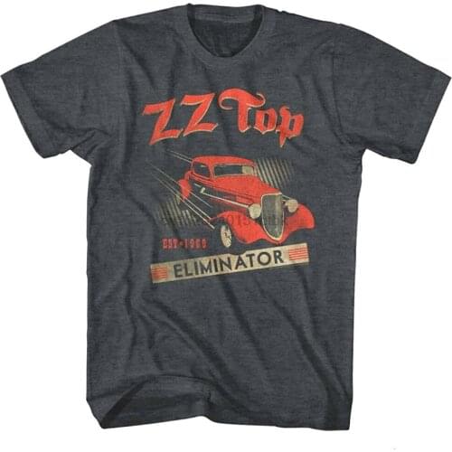 ZZ Top Eliminator Car Album Cover Art Mens T Shirt 1969 Rock Band Tour Merch