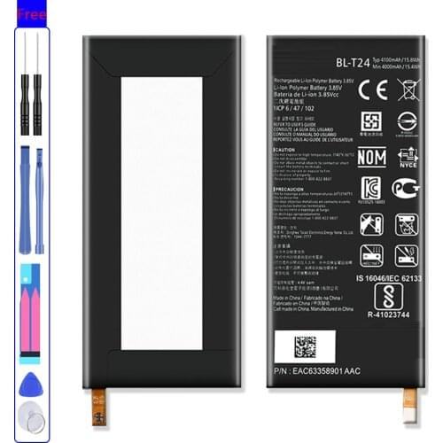 4100mAh BL-T24 Battery For LG K220 k220dsk X Power k220ds k220z k220dsz k220y ls755 BL T24 Mobile Phone Bateria + Free tool