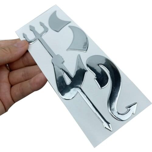 Auto Exterio Styling Accessories 3D Devil Decal Funny Car Sticker For Skoda Octavia a5 a7 Yeti Roomster Fabia Rapid Superb