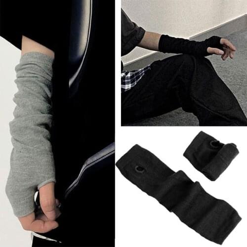 Anime Glove Cosplay Darkly Ninja Mitten Oversleeve Man Women Summer Fashion Sun Block Keep Warm Cuff Sports Fingerless Gloves
