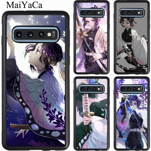 Kimetsu no Yaiba Shinobu Kocho Case For Samsung Galaxy A51 A71 A21S A20e A31 A50 A70 M21 M31 S9 S10 S20 Plus Note 20 Ultra