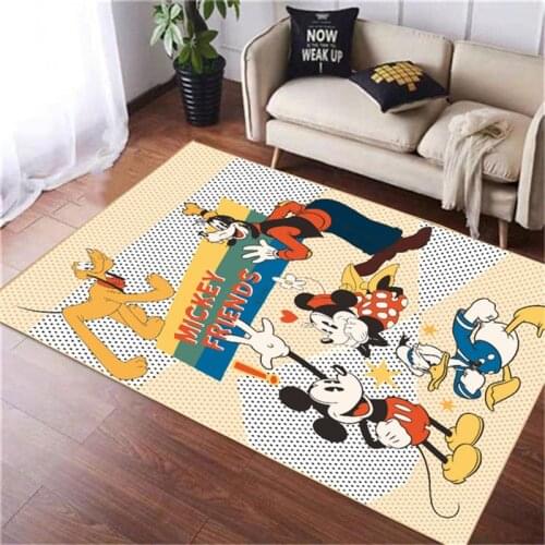 Disney Baby Play Mat 80x160cm Children Carpet Mickey Floor Mats Bathroom Kitchen Carpets for Living Room Kids Rugs