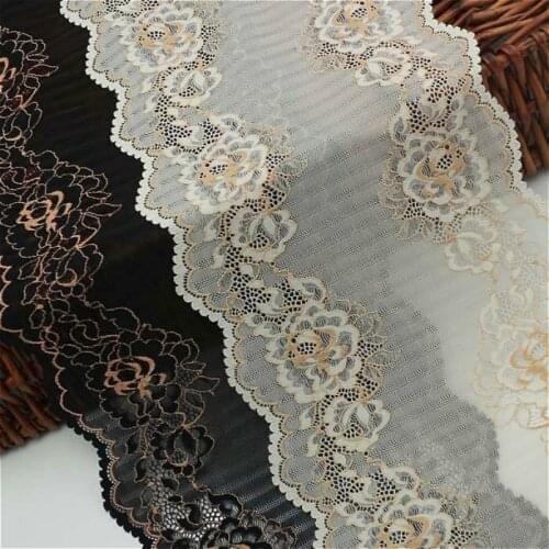 Exquisite Tulle Embroidered Widened African Lace Fabric DIY Cheongsam Dress Skirt Underwear Pajamas Decoration Materials Supply