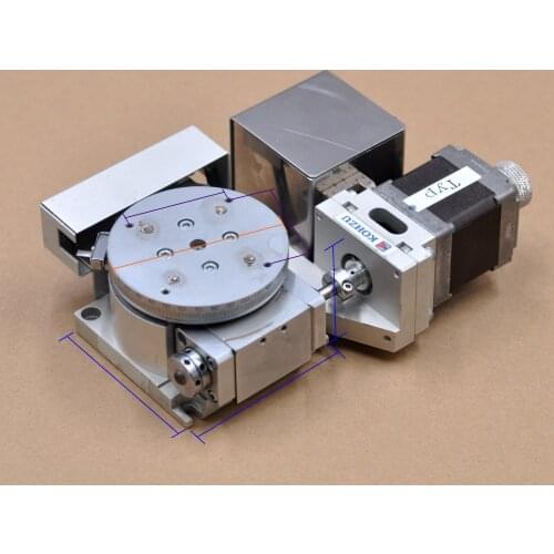 KOHZU R-axis 70 * 70mm RA07-02 electric precision rotary work slide optical displacement platform aluminum