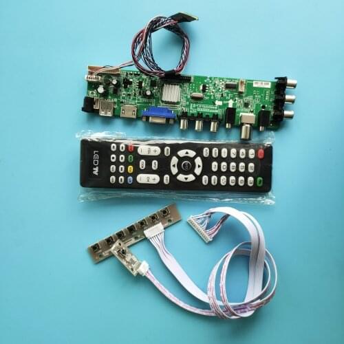 Kit For LP140WHU-TLA1/LP140WHU-TLB1 controller board digital Signal HDMI AV LED USB VGA TV DVB-T DVB-T2 1366X768 40pin remote