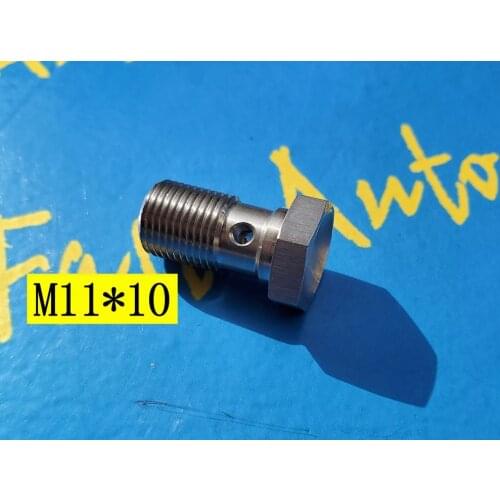 Stainless Steel M11 P1.0 M11 * 1.0 M11*1.0 20mm long banjo bolt for ptfe brake hose end Fitting