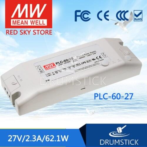 MEAN WELL PLC-60-27 27V 2.3A meanwell PLC-60 27V 62.1W Single Output LED Power Supply
