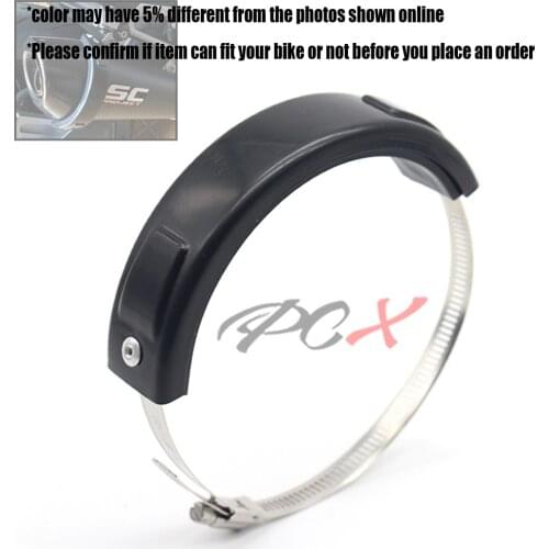 Motorcycle Accessories Universal Fit 100MM-140MM Oval / akrapovic Exhaust Protector Can Cover For BMW S1000R / S1000RR /R NINE T