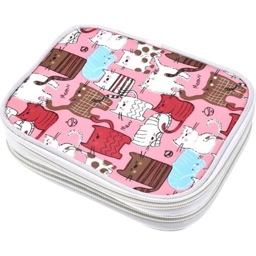 Crochet Hook Kit Tool Bag Case Crochet Hook Organizer Zipper Bag