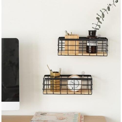 Wall-Mounted Iron Storage Bathroom Kitchen Jar Rack Holder Wall Shelf Rack Organizador