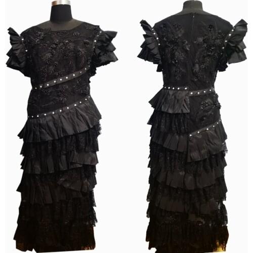 2020 New black Vintage costumes 18th Duchess Retro medieval Renaissance Reenactment Theatre Civil war Victorian dress D-617