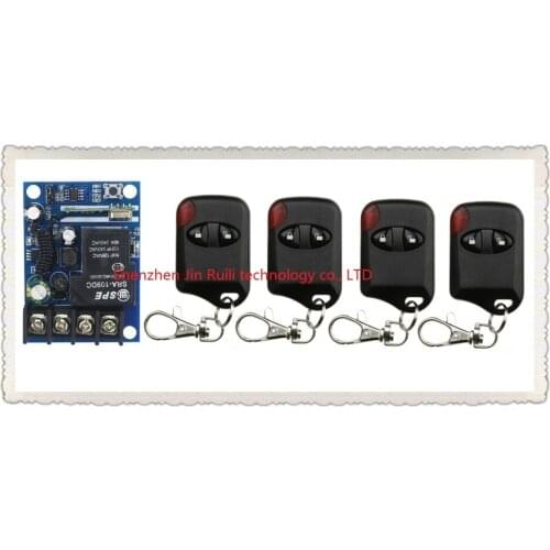 New DC12--48V 12V 24V 36V 48V 1CH 10A RF Wireless Remote Control Switch System teleswitch 4* cat eye Transmitter + 1 *Receiver
