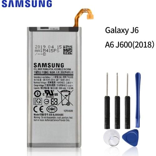 SAMSUNG Original Replacement Phone Battery EB-BJ800ABE for Samsung Galaxy J6 On6 A6 2018 Version SM-A600F J600 3000mAh