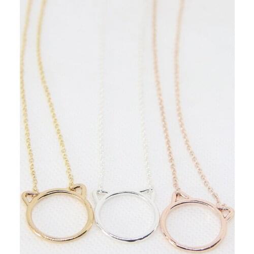 Wholesale 10pc Cute Cat Frame Pendant Collar Necklaces Cat Jewelry For Women Girls Cats Lovers Anime Couple Love Jewelry