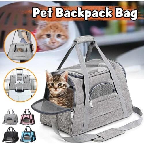Carrier for Dogs Travel Cat Carrier Bag Breathable Car Seat Dog Carriers for Small Puppy Safety Reflective Portable Pet Handbag