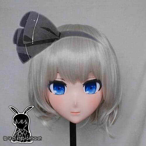Rabbit 13) Resin Crossdress Pretty Girl Head Lolita Doll Mask Cartoon Anime Youmu Konpaku Cosplay Kigurumi Mask Crossdresser