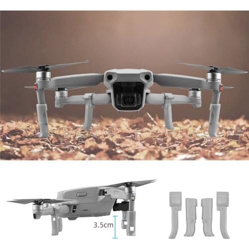 1 set Extended Landing Gear Foldable Heightened Leg Support Protector for DJI Mavic Air 2 Drone Landing Gear Accessories