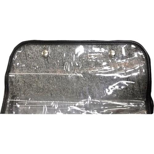 PVC Hair Stylist Scissor Holder Pouch Salon Comb Bag Carrying Case Folding