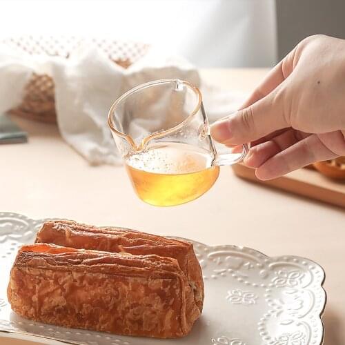 Glass Tea Cup Coffee Mugs With Handle Espresso Cups Latte Art Milk Frother Frothing Jug Creative Milk Mugs Drinkware Gift