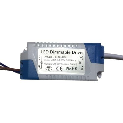 LED Driver 6-18W 7W 12W 15W Dimmable Power Supply AC85-265V DC18-60V Light Transformer Power Supply Adapter Ceiling light lamp