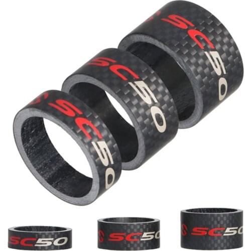 3Pcs/set Bicycle Washers 10/15/20mm Carbon Fiber Front Fork Headset Spacer Washer Cycling MTB Road Bike Accessories