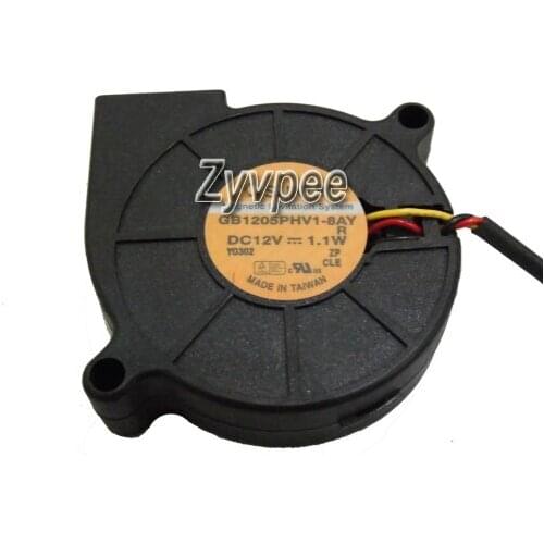 5cm GB1205PHV1-8AY R 12V 1.1W 3Wire DC Blower Fan