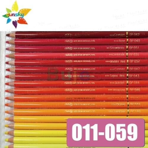Japan HOLBEIN Artists'colored pencil 011-059 Oily color lead Supplementary Red yellow series professional art supplies