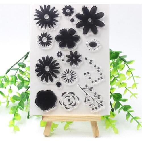 YPP CRAFT New Flowers Transparent Clear Silicone Stamps for DIY Scrapbooking/Card Making/Kids Fun Decoration Supplies 668