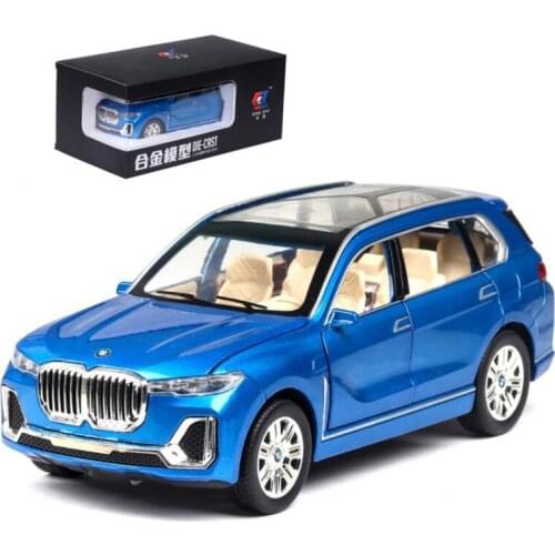 1:24 Diecast Toy Car Model Alloy Simulation Metal Car Doors Open Pull Back Lighting Car Kids Toys Cars Collection Boy Gift