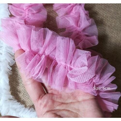 1Yard 91cm Lace Ribbon 6cm Guipure Mesh Sewing Red Black Pink Purple Lace Fabric Trimmings For Dresses Crafts tissu tulle P013