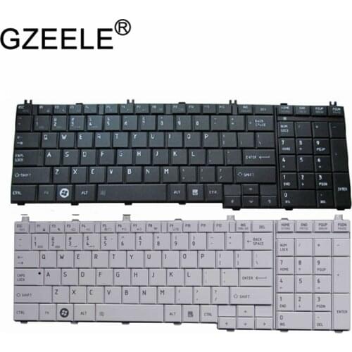 GZEELE English keyboard For Toshiba Satellite L670 L670D L675 L675D C660 C660D C655 L655 L655D C650 C650D L650 C670 L750 L750D