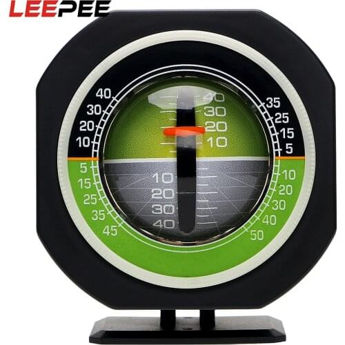 LEEPEE High-precision Car Vehicle Declinometer Car Compass Gradient Auto Slope Meter Level Angle Built-in LED Inclinometer