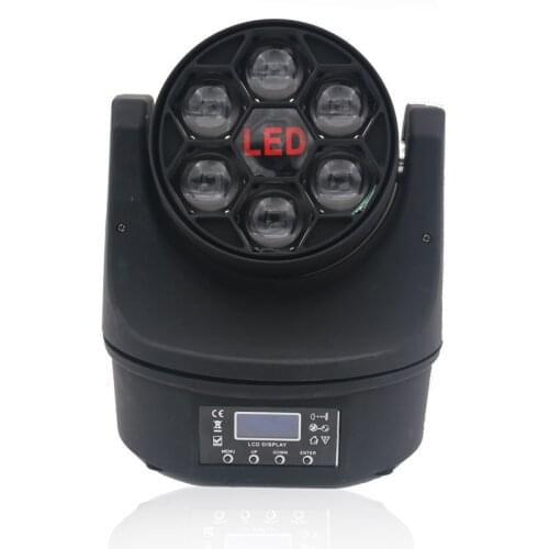 Free Shipping LED 6*15W Bee Eyes Moving Head Light RGBW 4in1 With Laser Effect For Disco Dj Pub Wedding Party Stage Moving Light