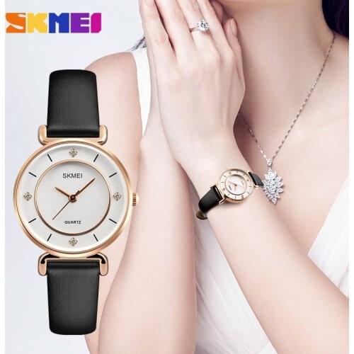 SKMEI Luxury Womens Watch Diamond Clocks Stainless Steel Mest Wristband Ladies Waterproof Quartz Female Watch Reloj Mujer 1330