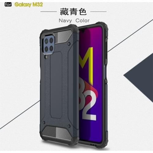For Samsung Galaxy M32 Case Coque Capas Bumper Back Shockproof Hard Armor Case For Samsung M32 Cover For Samsung M32 M 32 Fundas