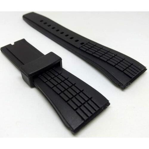 Renn Seiko Velatura Compatible Black Watchbands