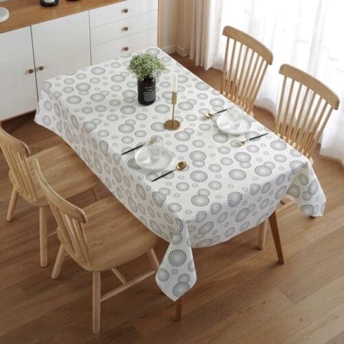 Boho Decoration Dining Table Tablecloth Waterproof Rectangular Table Tablecloth Living Room Coffee Table Nappe Round Tablecloth